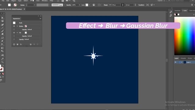 How to Draw a Sparkling Star in Adobe Illustrator l For Beginners! смотреть онлайн
