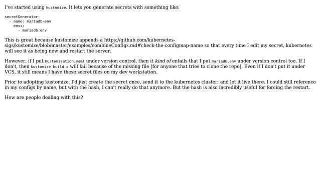 DevOps & SysAdmins: How to keep secrets out of version control with kustomize? смотреть онлайн