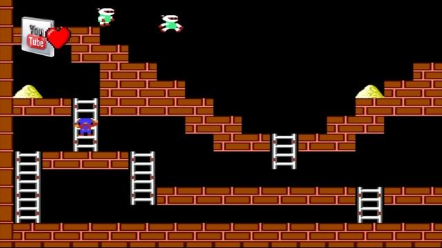 NES Lode Ranner STAGE-5 Walkthrough (Dendy) Денди Песочный Человек Прохождение 5 уровень смотреть онлайн