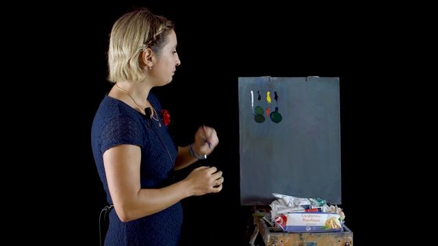 Как смешать зеленую краску? смотреть онлайн