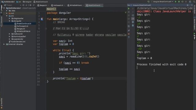 Kotlin Dersleri #14 - break & continue смотреть онлайн
