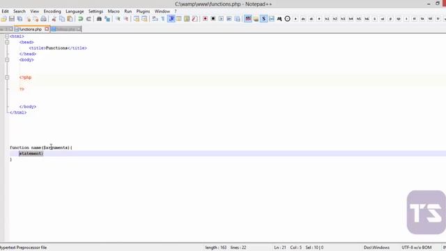 How to write a function in PHP - Lecture 29 (PHP Tutorial) смотреть онлайн