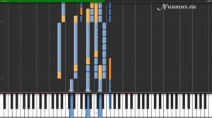 Король и шут - На краю Piano Tutorial (Synthesia + Sheets + MIDI)