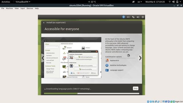 install Ubuntu MATE 18 04 32bit Virtualbox6 04 смотреть онлайн