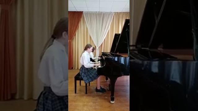 Фортепианный дуэт: Темникова Алиса и Сатыева Алена смотреть онлайн