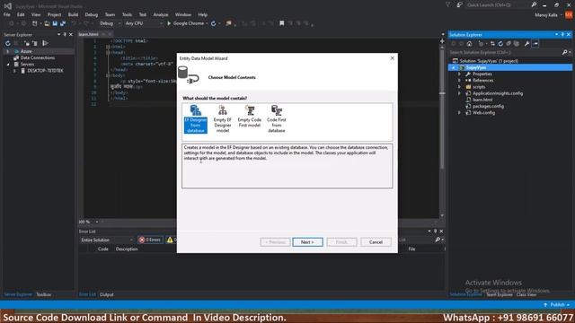01 EF introduction and setup in hindi | what is entity framework EF in hindi | EF tutorial in hindi смотреть онлайн