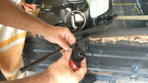 Parsun 2.6 |  Замена ручки газа на Парсун 2.6 своими руками