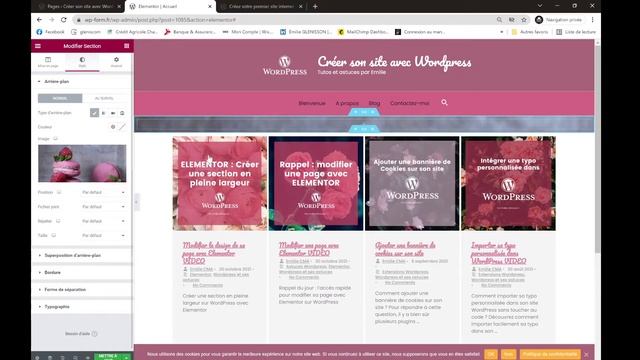Appliquer un arrière-plan dans une section avec Elementor смотреть онлайн
