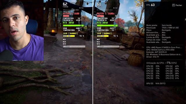 NÃO PERCA DINHEIRO PARA AMD !! RYZEN 5 5600 VS 5600X TESTE EM 9 JOGOS, QUAL A VERDADEIRA DIFERENÇA смотреть онлайн