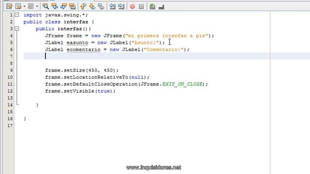 Tutorial 10 Parte 1/2 Java NetBeans WWW.INQUISIDORES.NET JTextArea, JTextField, JButton, JLabel. смотреть онлайн