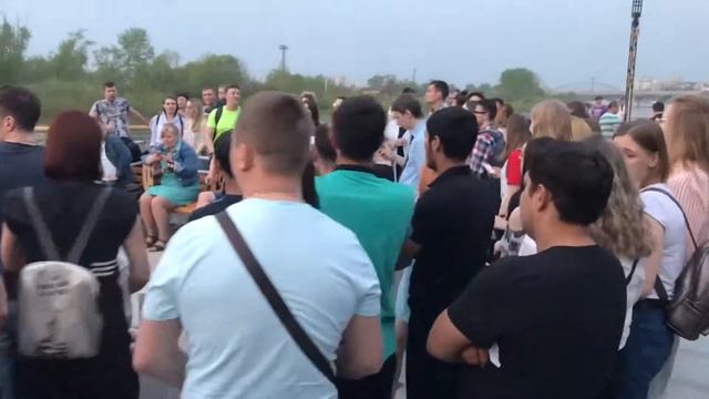 Набережная у воды г.Тюмень смотреть онлайн