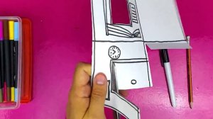 3D домик из бумали - крафт своими руками