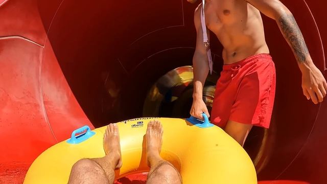 Waterslides At Aquapark Aquamania In Albena, Bulgaria