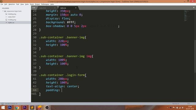How to create the Responsive Login Form Using HTML and CSS смотреть онлайн