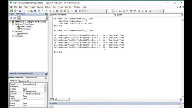 The Power of Excel : VBA listbox with multiple columns as a Datagrid PART 3 смотреть онлайн