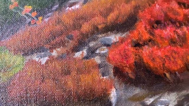 Картина маслом «Кедровый стланик. Пейзаж», 40х60 см смотреть онлайн