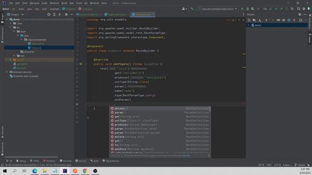 Apache Camel REST DSL: Create A Simple Endpoint Through Apache Camel with Spring Boot смотреть онлайн