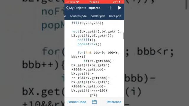 ArrayList на Processing смотреть онлайн