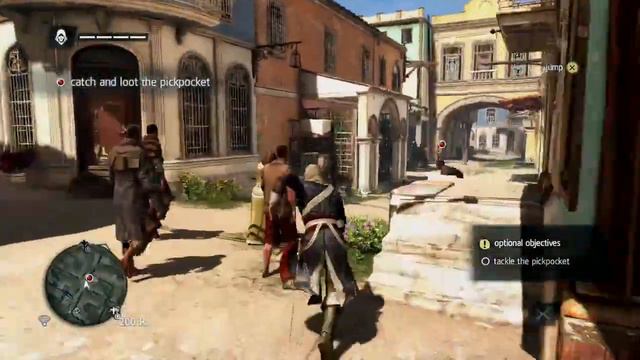 How to catch the pickpocket Assassins Creed Black Flag PS4, XBOX ONE смотреть онлайн