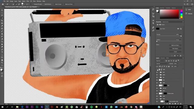 Photoshop "Into the Spider-Verse" Art Style - Speedart смотреть онлайн