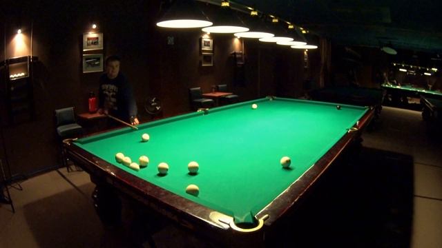 Борис против Алексея в фартовой партии по американке, русский бильярд