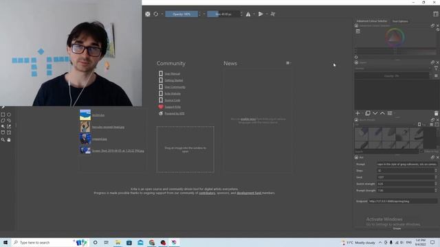Step by step on how to run img2img with stable diffusion in image editor (Krita) смотреть онлайн