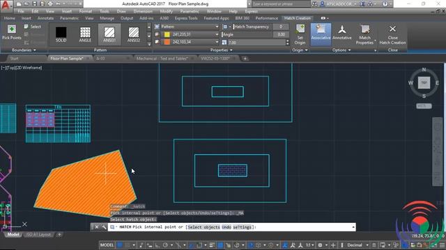 Autodesk AutoCAD: How to use Hatch Match Properties Command in Autodesk AutoCAD смотреть онлайн