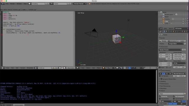 Blender Tutorial: NumPy Rotation смотреть онлайн