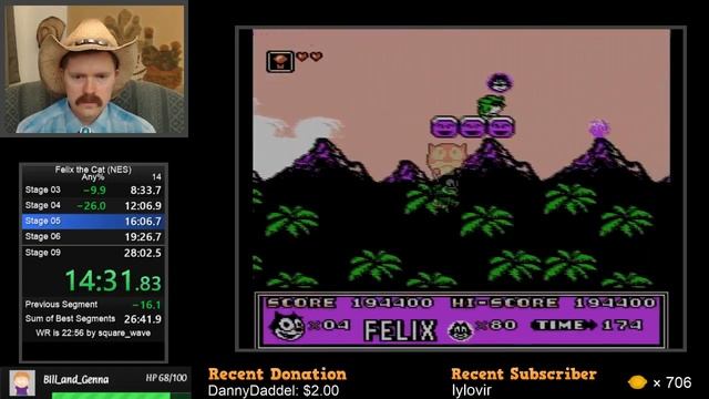 Felix the Cat NES speedrun in 27:46 by Arcus смотреть онлайн