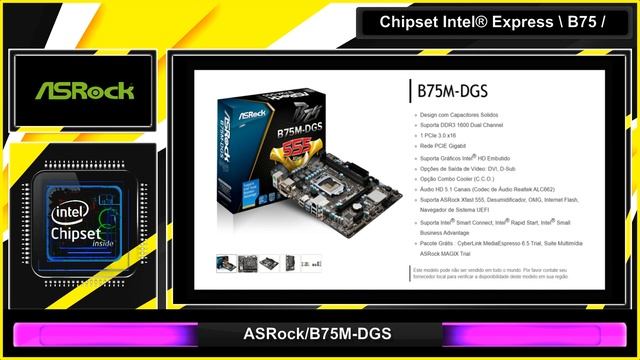 ASRock-B75M - DGS - Chipset Intel Express B75 смотреть онлайн