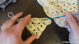 Красивейший бактус (шаль) крючком.Baktus. Вязание крючком. Узор для шали (бактуса).