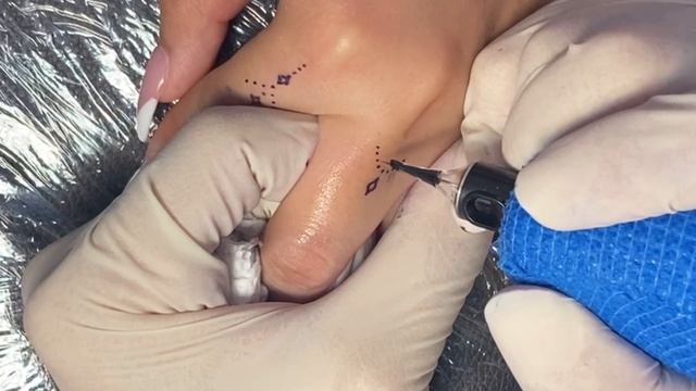 ✨Finger Tattoo | Real-time 4K #tattooinspiration #tattooideas