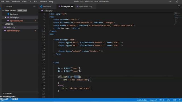 Função & Procedimento (função nativa isset()) Parte 3 смотреть онлайн
