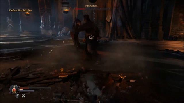 How to beat the First Warden FAST & EASY Lords of the Fallen смотреть онлайн