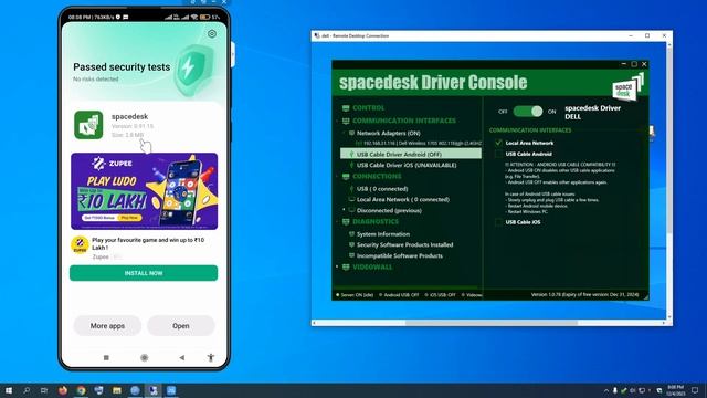 Turn Old Android Phone into Secondary Portable Monitor for Your Computer | No need Router | # 2 смотреть онлайн