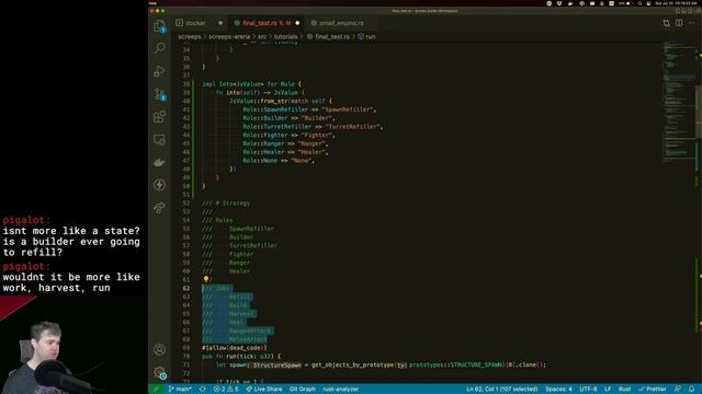 Stream archive: Screeps Arena final tutorial (2022-07-10) смотреть онлайн