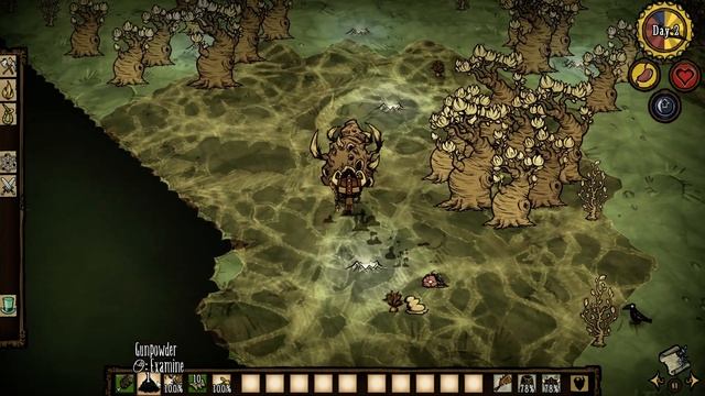 Gunpowder Can Insta-Mine Those Pesky Shattered Spider Holes - Don't Starve Together Guide смотреть онлайн