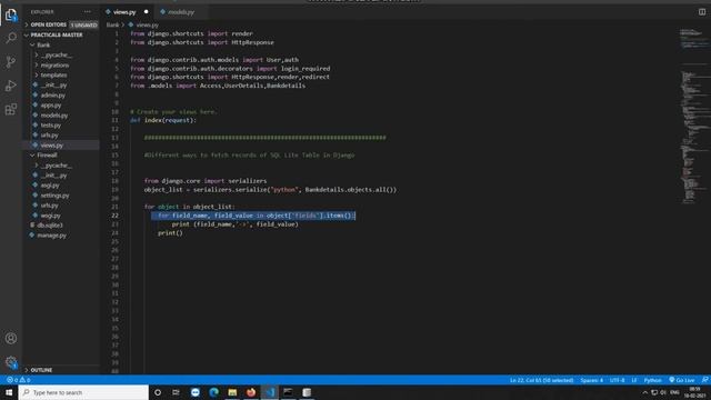 Django|Print records in CMD from SQLite Table смотреть онлайн