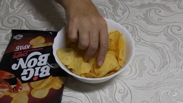 Картофельные чипсы Big Bon со вкусом краба смотреть онлайн