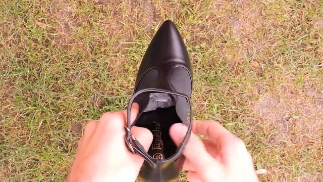 T177-1BLACK Женские туфли "Elastic" черные смотреть онлайн