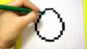 Яйцо с Майнкрафт - Рисунки по клеточкам ♥ Minecraft egg - Pixel Art