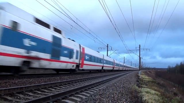 180 км/ч - предел! ЭП20-003 с скоростным поездом Talgo-250 "Стриж" №714 Самара - Санкт-Петербург смотреть онлайн