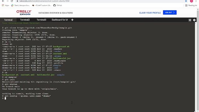 NCD0421H015 17 10 2021 Executing git clone & push смотреть онлайн