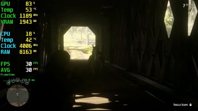 RDR2 GTX 750 Tİ - 720p Low, смотреть онлайн