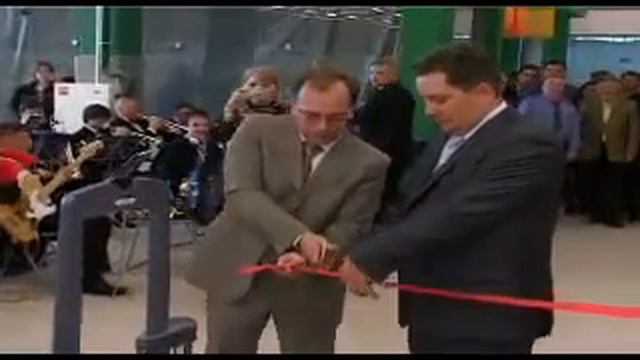 Opening of O'key market in the Industrial Park "Dega Cluster Noginsk" .avi смотреть онлайн