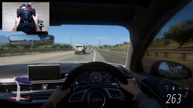 Forza Horizon 5 - AUDI RS4-R ABT - Test Drive with THRUSTMASTER TS-XW + TH8A - 4K смотреть онлайн