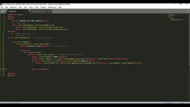 contact form like insta - how to create a contact form ? смотреть онлайн