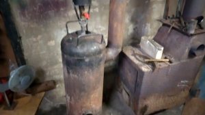 Печка на отработке из баллона ( устранение неполадок)