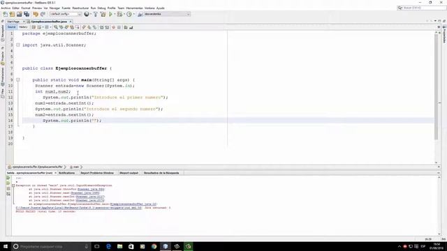 Ejemplo Scanner Java смотреть онлайн