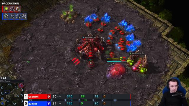 Scarlett vs Bunker Rush CHEESE! StarCraft 2 смотреть онлайн